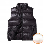 Jakk Soe Varrukateta Vest Talvine Tuulekindel Jakk Meeste Lukuga Sulevest XS must