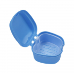 Hambahoidja kasti hambaproteeside vannikarbi seade Valehammaste hoiukast loputuskorvi hoidja sinine