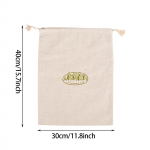 (SU)1 tk linane leivakott Korduvkasutatav leivakott, puuvillane leivakott One size roheline