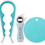 Purgipudeliavaja n&otilde;rkadele k&auml;tele Multifunktsionaalsed libisemiskindlad purgikaaneavaja t&ouml;&ouml;riistad silikoonist purgihaardepadjaga, sobib eakatele artriidiga k&auml;tele punane