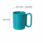 Loominguline P&otilde;hjamaade stiilis &uuml;hev&auml;rviline keraamiline tass Kruusid Kohvitass Veetass Piimatass Suure mahutavusega