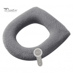 Universaalne WC-istme kate k&auml;epidemega Pehme soe &uuml;hev&auml;rviline mugav U-kujuline WC-istmepadi Vannitoa WC-tarvikud roosa