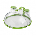 Mikrolaineahju toidukate veeauruti pritsmekaitsega, integreeritud k&auml;epidemega, l&auml;bipaistev pritsmekaitse mikrolaineahju kaas toidu s&auml;ilitamiseks K&uuml;te K&ouml;&ouml;gitarvikud roheline