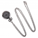 (Projektor)Vanaaegne &uuml;mmargune sihverplaadiga kvartsist v&auml;ike taskukell Klassikaline Rooma mastaabis taskukell One Size must