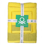 Tualettruumi r&auml;tikud - CASA BENETTON - 3 tk komplekt - 100% puuvill - 450 g/m2 - Kollane kollane