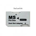 Adaptateur de carte m&eacute;moire Micro SD, double adaptateur MS Pro Duo pour carte PSP [039E02E]