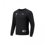 Li Ning CBA seeria professionaalne korvpalli logoga raglaanvarrukatega &uuml;mar kaelusega pusa meestele must AWDT863-1 L