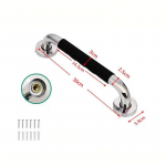 1 tk 304 roostevabast terasest silikoonk&auml;sipuu eakate ja puuetega inimeste vannitoa ohutuse tagamiseks, et v&auml;ltida tualetti kukkumist