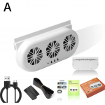 Auto p&auml;ikesepaneeliga v&auml;ljalaskeventilaator &otilde;huringlus jahutus jahutusaksessuaarid interj&ouml;&ouml;r akna v&auml;ljalase jahutusventilaator ventilaator suvine t&ouml;&ouml;riist V4O5