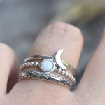 Vintage kuukujuline naiste kolmeosaline s&otilde;rmus Austraalia v&auml;&auml;riskivide komplektiga No. 5