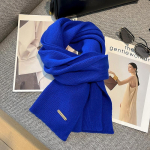 100% puhas vill kootud luksuslik naiste sall &uuml;hev&auml;rviline lihtne pehme soe sall talvine kingitus daami pashmina sallid keep hijab 33x160cm blue