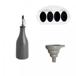 Oks&uuml;deerumise v&auml;hendamise keraamiline oliivi&otilde;li doseerimispudel, suure mahutavusega t&uuml;hi k&ouml;&ouml;k kastmepoti valamise tila Lekkekindel tilkumatu valaja