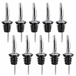 10 tk roostevabast terasest kange alkohoolse joogi veini pudeli kallamisvoolu tila kork h&otilde;be