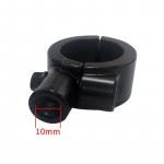 Mootorratta tahavaate juhtraua peegli kinnituse hoidiku adapteri klambri alus 8 mm 10 mm 7/8 must alumiinium universaalne mootorratta t&ouml;&ouml;riist