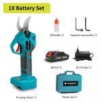 NEWBENY 30 mm harjadeta elektriline oksak&auml;&auml;r, 4 k&auml;iguga juhtmeta laetav puuviljapuu bonsai oksal&otilde;ikur Makita 18 V aku jaoks 1x Battery-EU plug