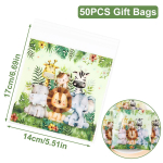 Džungliloomade kommikotid Džunglisafari k&uuml;psisekotid Metsik &Uuml;ks 1. s&uuml;nnip&auml;evapeo tarvikud Pakend Kingikotid Peokaunistused as picture