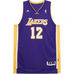 Adidas NBA Dwight Howard 12-13 Hooaeg Los Angeles Lakers Lilla V&otilde;&otilde;rsil Swingman Tikitud F&auml;nniv&auml;ljaanne Korvpallis&auml;rk Unisex s&auml;rk 7912A-302-K91857 S