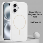Luksuslik originaal vedel silikoon Magsafe'i &uuml;mbrisele iPhone 16 Plus 15 14 13 12 Pro Max magnetilise juhtmevaba laadimise pehme kate jaoks iPhone 16 Pro