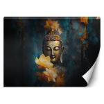 Tapeet Buddha ja kuldsed lilled 100x70 sinine