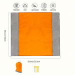 Rannamatt, Veekindel ja Liivakindel Piknikumatt, Rannalina, Kokkupandav ja Veekindel Rannatekk, Sobib V&auml;listingimustes Kasutamiseks oranž