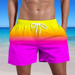 Meeste suvised ujumisp&uuml;ksid, taskutega kiirelt kuivavad l&uuml;hikesed p&uuml;ksid, pluss gradientprinteriga rannap&uuml;ksid M