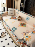 Nordic Style t&auml;iskaanega diivanitekk Universaalne kolme hooaja Walf Check Printimine diivanir&auml;tiku kate Hubane kodukaunistus 180x130 gray