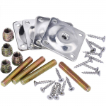 1 komplekt Kruvid Puit &Uuml;hendus raudplekk Riistvara Tarvikud Nurga all olevad jalad Kinnitusplaat Konsool M&ouml;&ouml;bli Lauajalgade komplekt