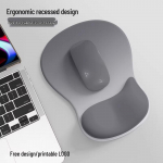 Ergonoomiline gradient silikoonist randmetugi hiirematt - libisemiskindel, paksendatud disain ergonomic concave design