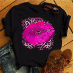 Naiste Huuleprindiga Valge Armas Suurem Suurus Vabaaja Lai Puuvillane &Uuml;mara Kaelusega L&uuml;hikeste Varrukatega T-s&auml;rk Naiste S