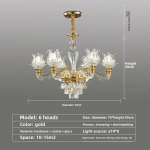 Ripatsvalgustid Laelamp Moodne L&uuml;hter Ripatsvalgustid Luster Kodu Kaunistus Sisevalgustus Las Diameter-6 headlight