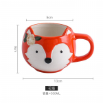 Cartoon Animal Water Cup Loov keraamiline kruus Kontori teetass P&auml;rastl&otilde;unatee kohvitass Kodu Hommikus&ouml;&ouml;gi joogikomplekt P&uuml;hadekingitus 330ml