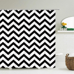 Geomeetriline muster Vannikardin Veekindel Du&scaron;ikardinad Moodne lihtsus 3D Prinditud Vannitoa Kardin Vanniekraan Kodu Dekoratsioon W90xH180cm