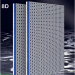 Aquarium 8D k&auml;snaga kalatiigifilter puuvillane puhastusseade veepuhastus ilma geelita puuvillase filtrita, keskmine puuvill 50X11X2CM