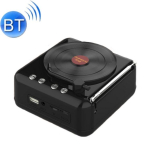 Atomic vin&uuml;&uuml;lplaadim&auml;ngija Bluetooth k&otilde;lar Loominguline retroheliraadio HIFI heliefekt &uuml;lipikk ootereziimi Bluetooth muusika must