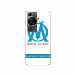 Coque Huawei P60 logo om olympique de marseille blanc Fond Maniacase