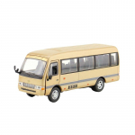 1/32 TOYOTA Coaster EX M&auml;nguauto Mudel Buss Luksusbuss MPV Valatud Miniatuurkaubik Lastele T&otilde;mmatav Kollektsioon Kingitus Poiss Laps kuld