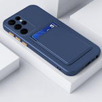 Candy v&auml;rvikaardi taskutelefoni &uuml;mbris Samsung S25 S24 FE S23 Ultra S22 Plus S21 S20 A16 A55 A15 A35 A54 A34 A14 A53 objektiivi kaitse pehme kaitseraua kate Samsung A15 sinine/s&uuml;gav