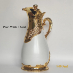 2022 Uus Araabia vaakumkolb 800 ml L&auml;his-Ida stiilis restoran Avaleht Klaasvooder Kuuma veekeetja 24 tundi termospudel 701-800ml p&auml;rl valge v&auml;rv