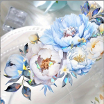 2m/rull-laser, sinine lilleline PET-teip Dekoratiivne maskeerimisteip meisterdamiseks scrapbooking-kleebiste p&auml;eviku jaoks Esteetilised kirjatarbed