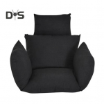 Munatooli padi Kiiktooli padi peatoega Pestav rippuv korv istmepadja vahetus terrassi aia munatoolile must