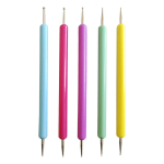 5 tk/komplekti k&uuml;&uuml;net&auml;ppidega pliiats Kahepealine reljeefne pliiats, mustri j&auml;litav pliiats k&uuml;&uuml;nekunsti t&ouml;&ouml;riistad isetegemise manik&uuml;&uuml;ri jaoks 5pcs