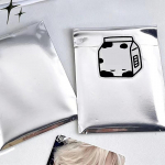 50 tk peegel-h&otilde;bedane fotokaardi varrukad isekleepuvad kaardikaaned idolfoto pakendikott isesulguv kott kinkekaardi kaitsja