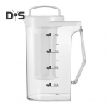 Suur veekann kaaluga 1,6 l/2,2 l plastikust kann k&uuml;lmiku jaoks Eemaldatav filter J&auml;&auml;tee veekeetja Limonaadi mahla joogipurk kuumade k&uuml;lmade jookide jaoks S