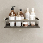 Vannitoa riiulid ilma puurita Nurga riiul du&scaron;&scaron; hoiuruum riiulihoidik WC-koristaja Vannitoa tarvikud