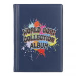 Money Organizer M&uuml;ntide albumihoidjad Album M&uuml;ntide jaoks Mark Fotoalbum V&auml;ljal&otilde;igete album 120 taskut Kodukaunistuse kollektsiooniraamat sinine