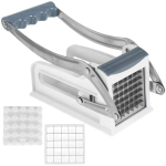 Prantsuse friikartulite l&otilde;ikur, multifunktsionaalne k&ouml;&ouml;givilja- ja puuviljahakkija, roostevabast terasest kartulihakkija, 25/49 auguga terad, k&ouml;&ouml;giriistad punane