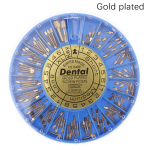 1 kasti hambaravi roostevabast terasest kullatud kruviga post Dental titaanist materjalist juureravi hambaarsti t&ouml;&ouml;riistaga hambaravi