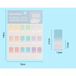 60/90/180 tk indekskaardid mitmev&auml;rvilised klassifitseerimiskleebised kirjatarvete indeksm&auml;rgised memo m&auml;rkmiku kleebised m&auml;rkmed 60pcs