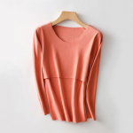 Saksa sametist rasedus- ja imetamissoojapesu s&uuml;giseks/talveks L oranž