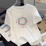 VEZFAA Naiste moe vabaaja suve kevadlillemustriga l&uuml;hikeste varrukatega pluusid ja s&auml;rgid S